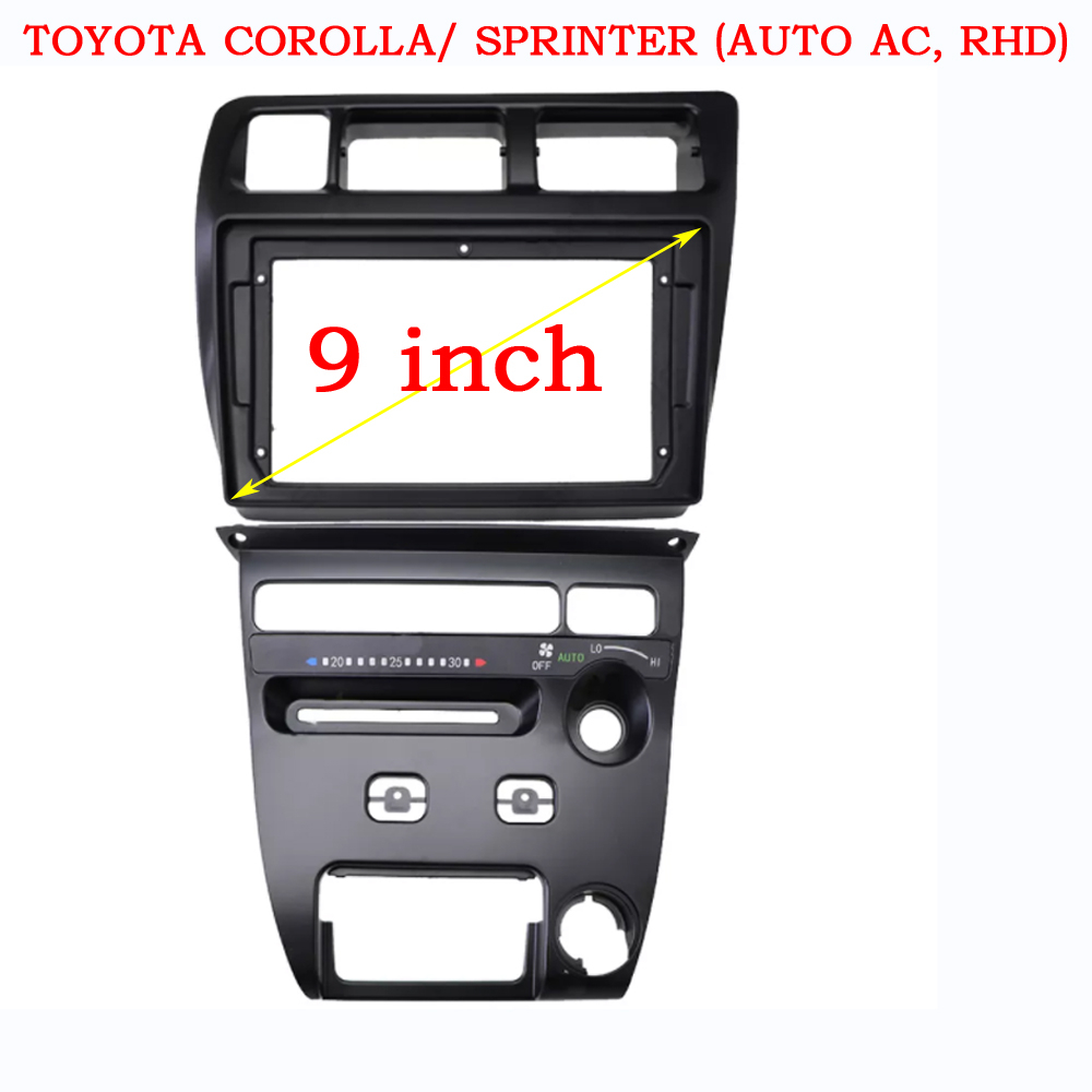 แผงวิทยุรถยนต์-2-din-9-นิ้ว-สําหรับ-toyota-corolla-sprinter-1991-1997-manual-at-a-c