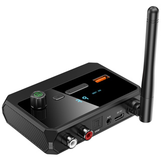 อะแดปเตอร์รับส่งสัญญาณเสียงบลูทูธ 5.3 สําหรับ TV PC Home Car Audio Wireless Audio Adapter รองรับ Optical U Disk RCA