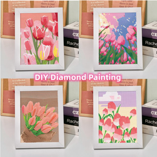 Diamond Painting ครอสติชคริสตัลกรอบภาพวาดเพชร ภาพวาดเพชร ของเล่น DIY สติกเกอร์ปักครอสสติตช์เพชร แฮนด์เมด diy สําหรับตกแต่งห้องนอนเด็ก ห้องนั่งเล่น ของขวัญวันเกิด diy ของขวัญ