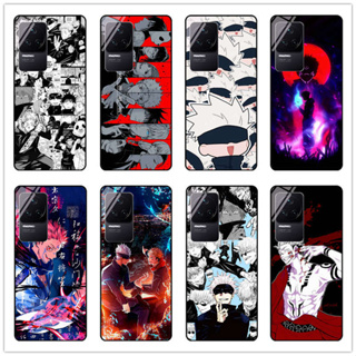 เคสโทรศัพท์มือถือกระจกนิรภัย แบบแข็ง กันกระแทก ลายการ์ตูนอนิเมะ Jujutsu Kaisen Yuji Itadori Gojo Satoru สําหรับ Xiaomi Poco F4 Poco F4 gt