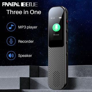 Faaeal BENJIE K9 เครื่องบันทึกเสียงดิจิทัล 32G ปากกา USB เครื่องเล่น MP3 พร้อมลําโพง ไมโครโฟนคู่ ลดเสียงรบกวน สําหรับประชุม ชั้นเรียน ปากกาบันทึกเสียง HIFI มือถือ