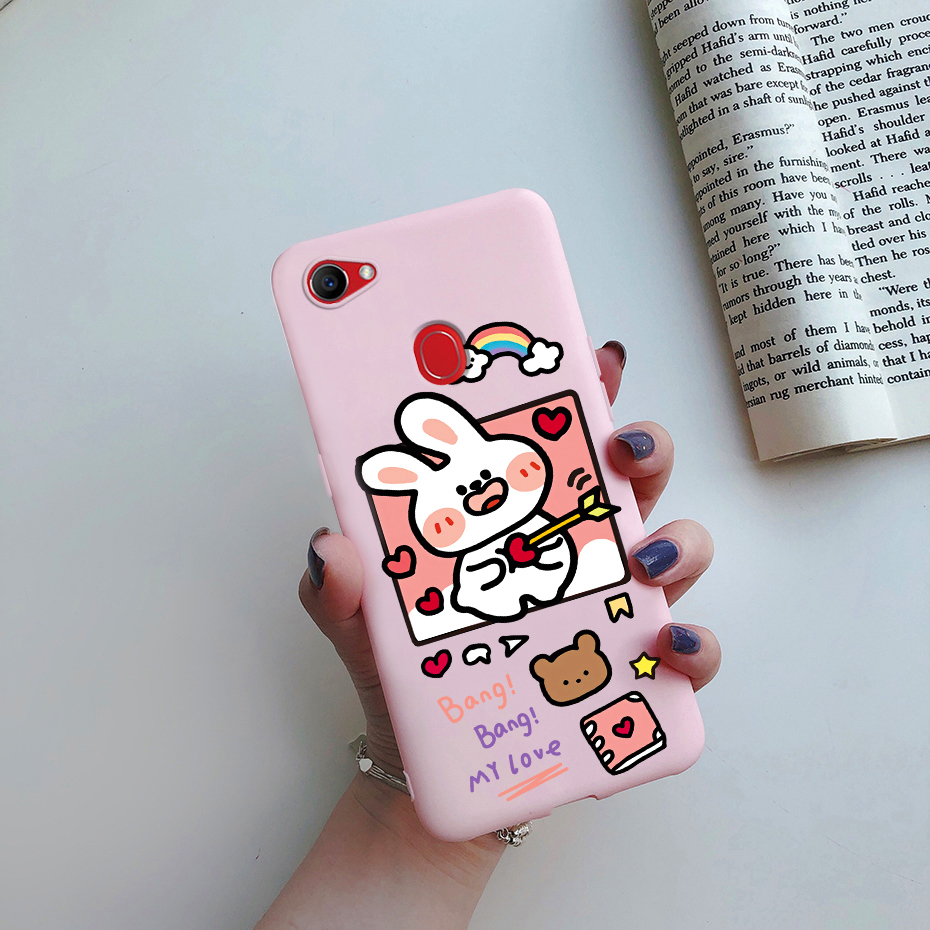 เคสโทรศัพท์มือถือเจลลี่นิ่ม-ป้องกันด้านหลัง-พิมพ์ลายน่ารัก-สําหรับ-oppo-f7-f7-f-7-cph1819