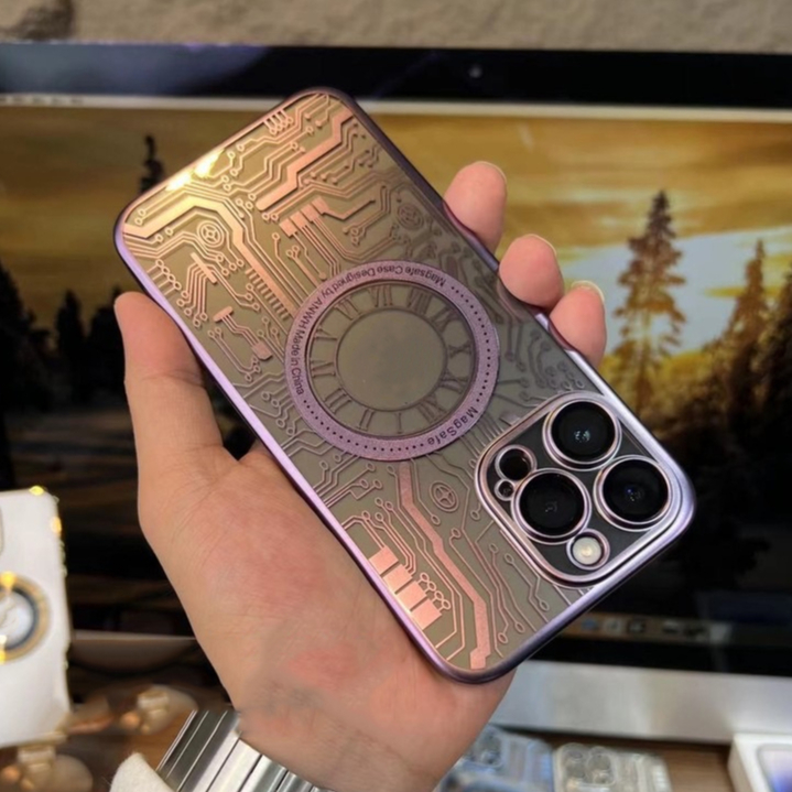 matte-pc-hard-case-purple-เคส-compatible-for-iphone-11-12-13-14-pro-max-case