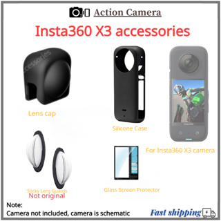 ภาพหน้าปกสินค้าInsta360 X3 Sticky Lens Guard ฝาครอบเลนส์ฝาครอบตัวกล้องป้องกันอุปกรณ์เสริมกล้องพาโนรามา 【Fast Shipping】 ที่เกี่ยวข้อง