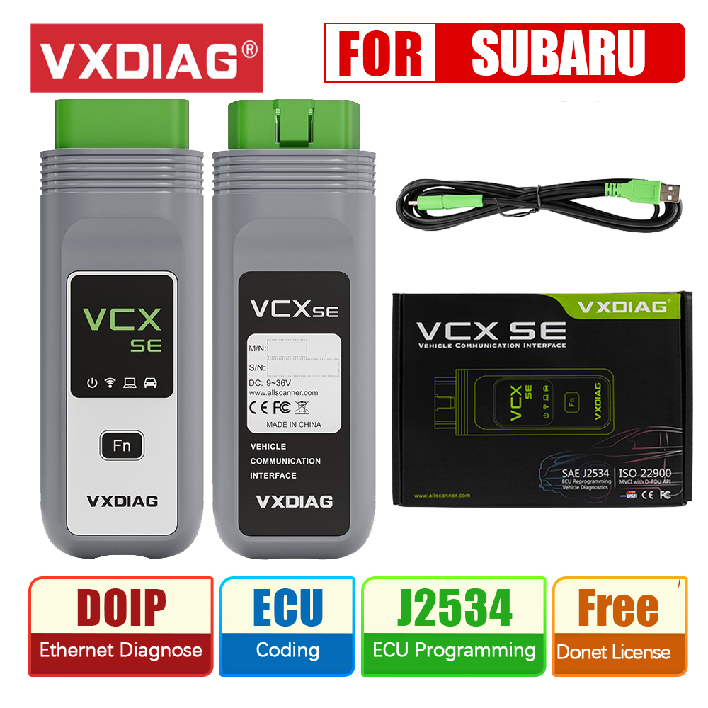 Vxdiag VCX SE เครื่องสแกนเนอร์วินิจฉัยรถยนต์ สําหรับ Subaru OBD2 V2022 ...