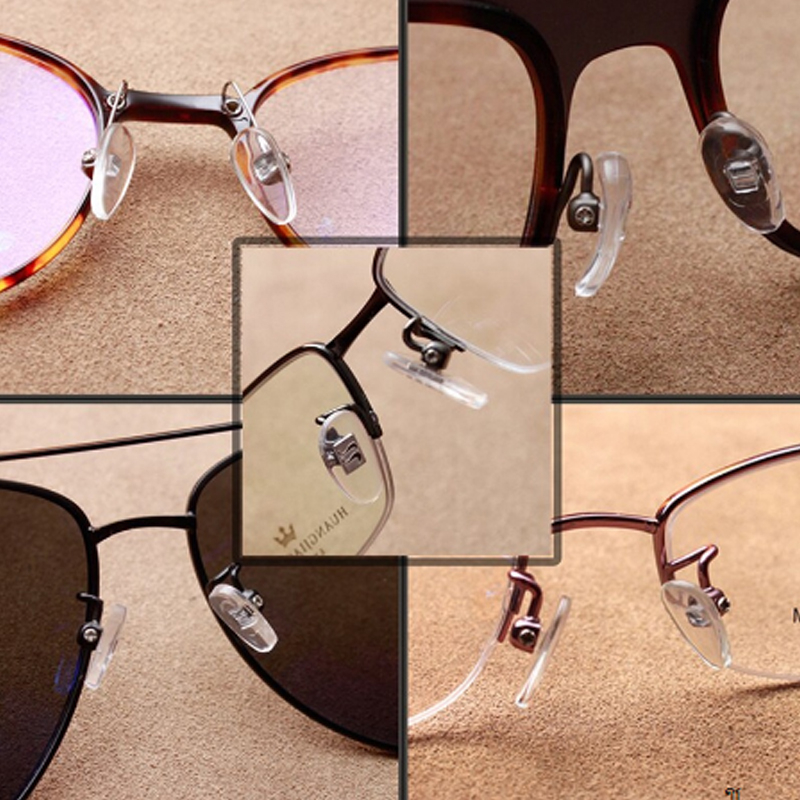 ชุดซ่อมแว่นตา-แป้นรองจมูกแว่นตา-ไขควง-อุปกรณ์เสริมแว่นตา-แป้นรองจมูกแว่นตา