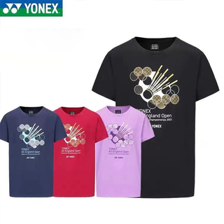 ใหม่ Yonex เสื้อยืด แขนสั้น ลาย Badminton Jersey All England Championship น้ําหนักเบาพิเศษ แห้งเร็ว 2023