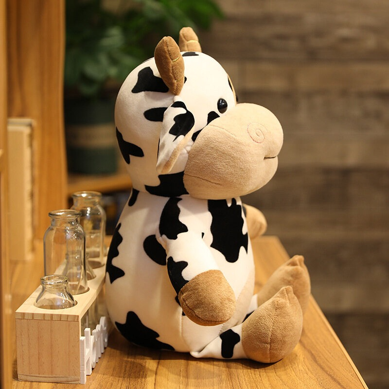 ตุ๊กตาการ์ตูนวัวน่ารัก-เหมาะกับของขวัญวันหยุด-ของเล่นสําหรับเด็ก