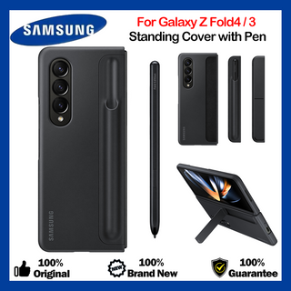 ของแท้ เคสโทรศัพท์มือถือ ซิลิโคน พร้อมปากกา S Pen สําหรับ Samsung Z Fold 4 Galaxy Z Fold4 5G EF-OF93P