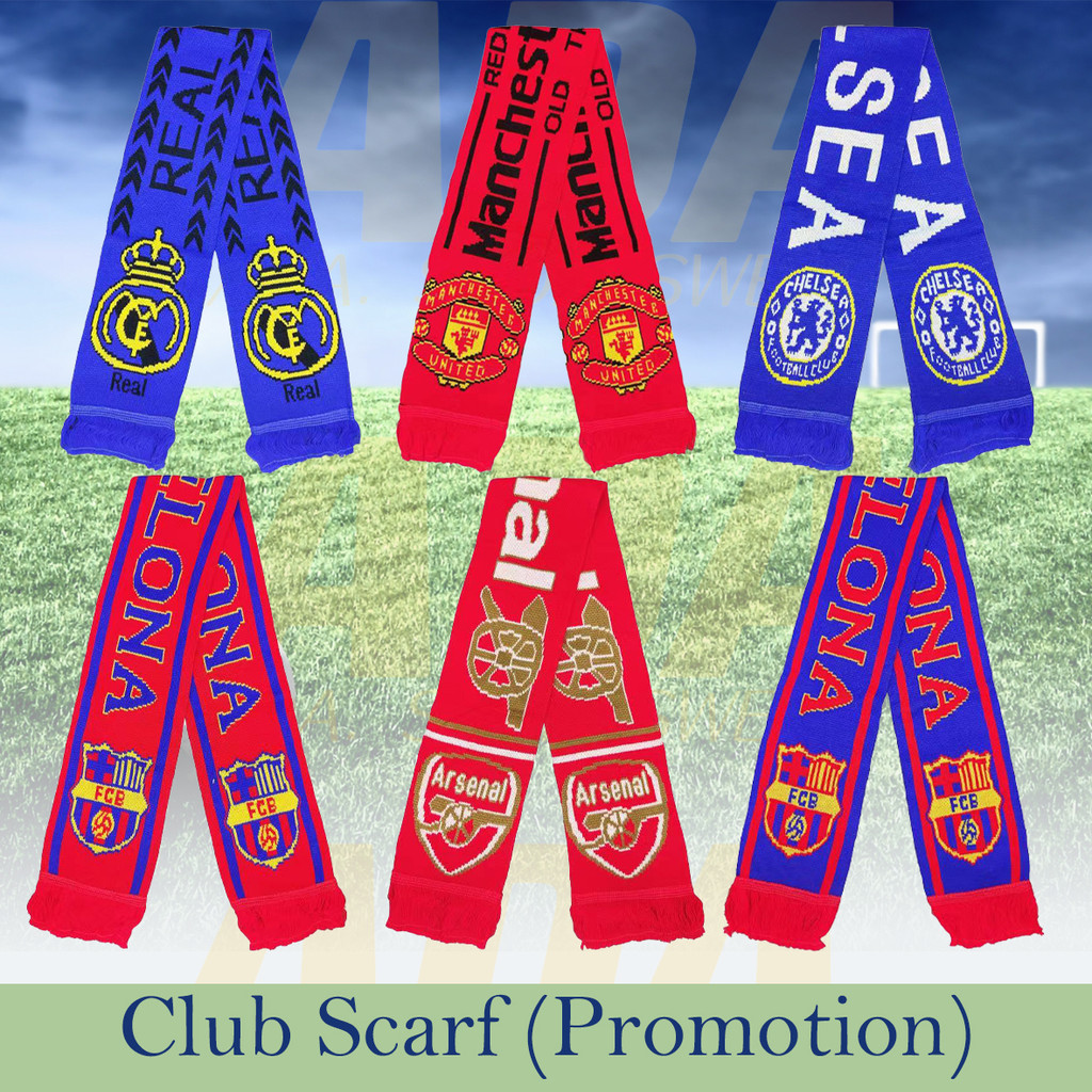 Mu UTD Man United ASL ARS Che Che Real M Bar-celo-na ผ้าพันคอแขวนคอ ...