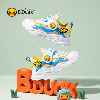 B.duck รองเท้าผ้าใบลําลอง ระบายอากาศ สําหรับเด็กผู้ชาย ผู้หญิง