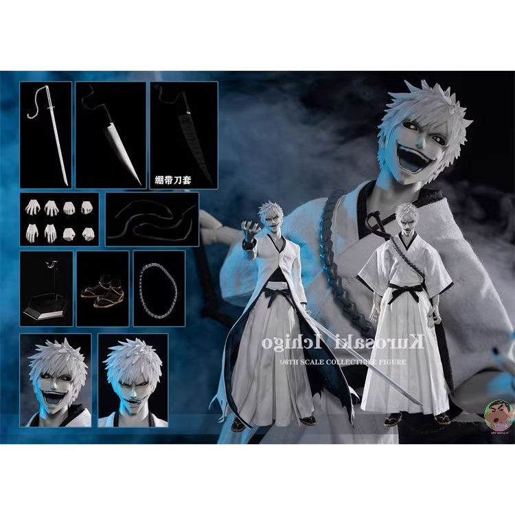 Gametoys GT-004 1/6 BLEACH White Kurosaki Ichigo Action Figure | Shopee  Thailand