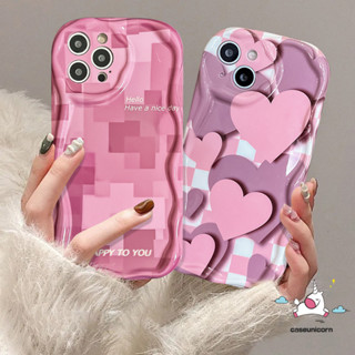 เคสโทรศัพท์มือถือ ขอบโค้ง ลายหัวใจ สีชมพู สําหรับ Samsung A04 A04E A30s A12 A14 A24 A50 A54 A50s A11 A13 A04s A23 A21s A51 A03s A53 A10s A32 A03 A52 A20 A31 A02s A30 A20s