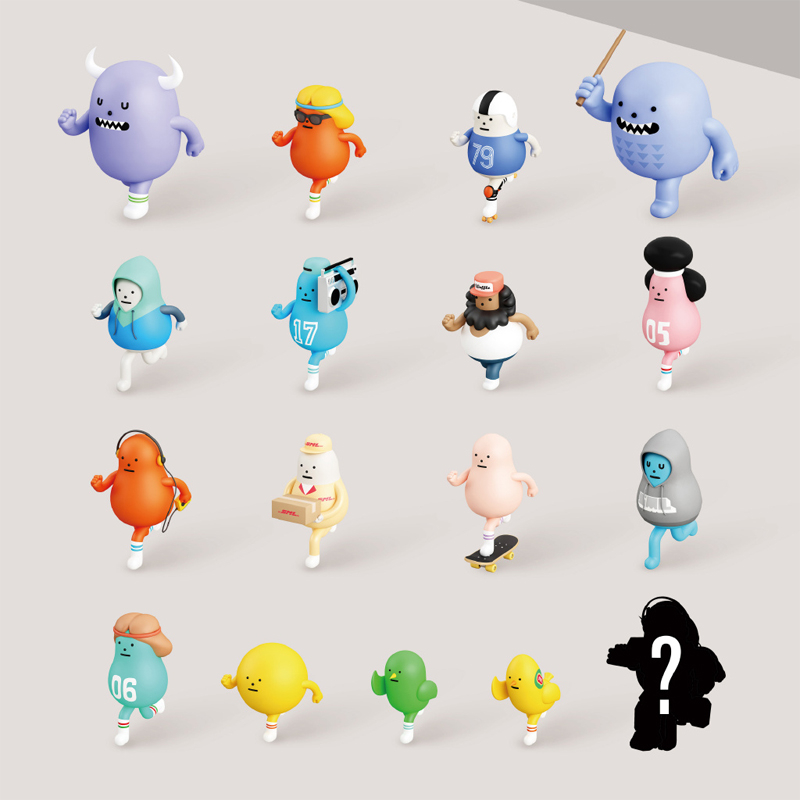 กล่องสุ่ม Sticky Monster LAB MINI-Figure Blind Box Running Series SML ...