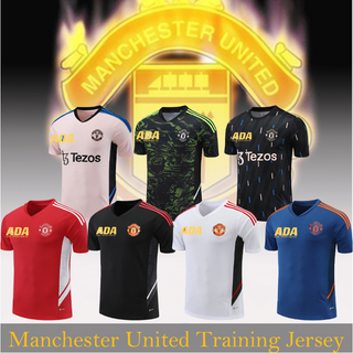 เสื้อกีฬาแขนสั้น ลายทีมชาติฟุตบอล MU UTD Man United 23-24 ชุดเหย้า คุณภาพสูง สําหรับผู้ชาย