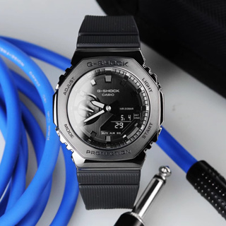 【พร้อมส่ง】Casio G-shock GM-2100BB-1A นาฬิกาข้อมือ สายเรซิ่น สําหรับผู้ชาย