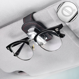 คลิปหนีบแว่นตากันแดด หนัง Napa ทนทาน สําหรับ Volvo XC90 XC70 XC60 V40 V50 V60 S50 S60 S70 S90 1 ชิ้น