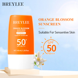 BREYLEE Vit C Whitening Sunscreen SPF50+ PA+++ 40ml ครีมกันแดดวิตามินซี กันแดด ไวท์เทนนิ่ง เหมาะสําหรับทุกสภาพผิว