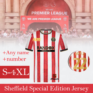 เสื้อกีฬาแขนสั้น ลายทีมชาติฟุตบอล Sheffield Special Edition Jersey 23-24 ชุดเหย้า คุณภาพสูง สําหรับผู้ชาย ไซซ์ S - 4XL