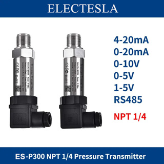 Npt1/4 เครื่องส่งสัญญาณแรงดัน 3 สาย 0-10V 2 สาย เอาท์พุต 4-20mA 200bar พาวเวอร์ซัพพลาย 24VDC