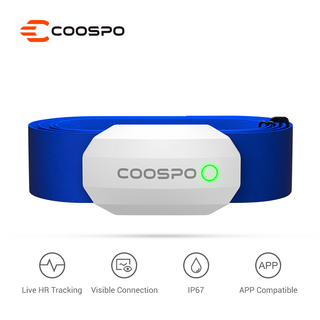 Coospo สายรัดหน้าอกวัดอัตราการเต้นของหัวใจบลูทูธ 4 . 0 Ant + Heart Rate Sensor กันน้ํา