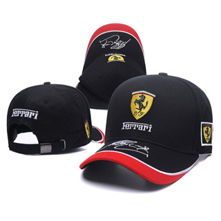 หมวกเบสบอล F1 racing Ferrari_ ผ้าฝ้าย ปรับได้ สําหรับผู้ชาย และผู้หญิง 2023