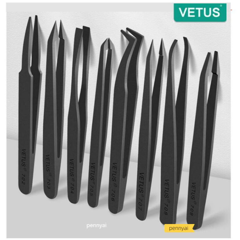 Model-706 Vetus Plastic Fiber Tweezers - Electro-Optix Inc