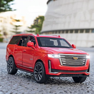 1:32 Cadillac Escalade SUV โมเดลรถยนต์อัลลอย มีเสียง และไฟ ของเล่นสําหรับเด็ก