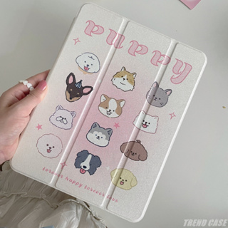 เคส ลายลูกสุนัขน่ารัก สําหรับ iPad 10th Gen 2022 iPad Pro 11 2021 iPad 9th 8 7 Air 5 Air 4 Pro 12.9 6th 5th 4th Mini 6