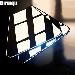Biruiqu ฟิล์มกระจกนิรภัยกันรอยหน้าจอ 2.5D สีดํา สําหรับ VIVO Y36 9H 2 ชิ้น