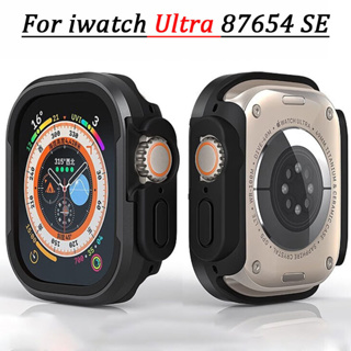 ภาพขนาดย่อของสินค้าเคสอลูมิเนียมอัลลอยด์ สําหรับ Apple Watch Ultra 49 มม. series 8 7 6 5 4 TPU กันชน + กรอบโลหะ สําหรับ iWatch 45 มม. 41 มม. 44 มม. 40 มม.