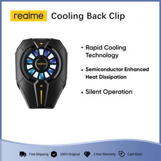 Realme พัดลมระบายความร้อน เสียงเงียบ แบบคลิปหนีบด้านหลัง สําหรับ Realme Narzo GT Neo 2T Q3 Pro 8 Pro 8s 8i X7 Pro