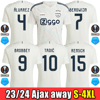 [fans Issue] เสื้อกีฬาแขนสั้น ลายทีมชาติฟุตบอล A-J Away 2023-2024 ไซซ์ S-2XL สําหรับผู้ชาย