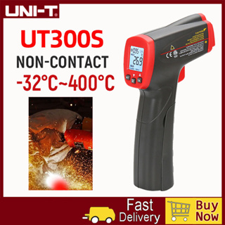 Uni-t เครื่องวัดอุณหภูมิอินฟราเรดเลเซอร์ หน้าจอ LCD UT300A+UT300S ความละเอียดสูง ไม่สัมผัส