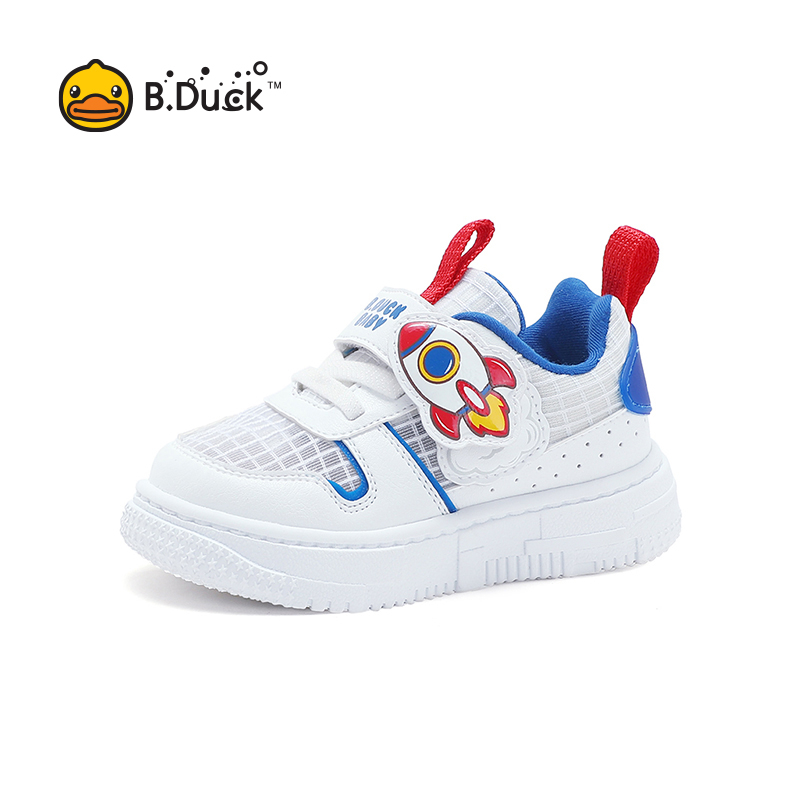 b-duck-รองเท้าผ้าใบ-รองเท้าวิ่ง-สีขาว-สําหรับเด็กผู้ชาย