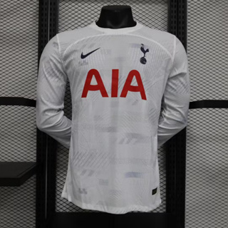เสื้อกีฬาแขนยาว ลายทีมชาติฟุตบอล Tottenham Hotspur 23-24 ชุดเหย้า สําหรับผู้ชาย พร้อมส่ง