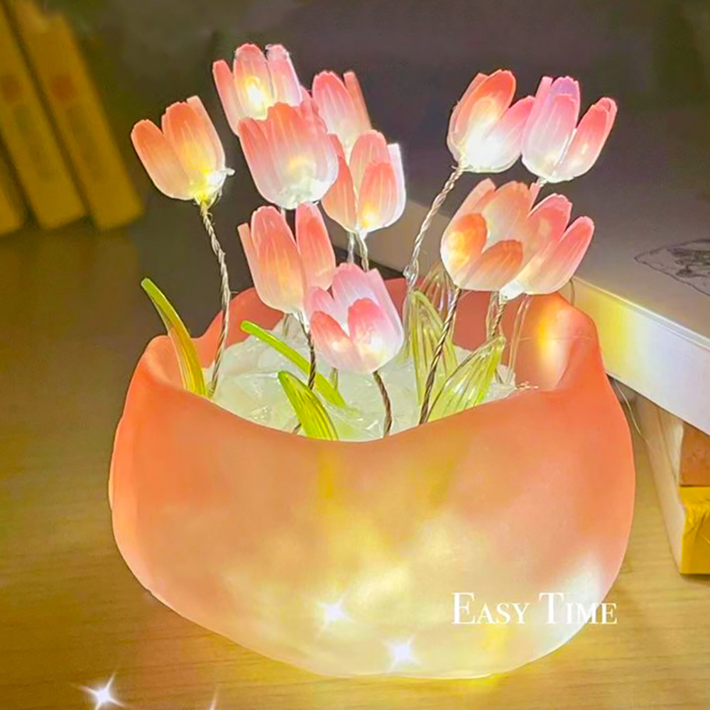 โคมไฟกลางคืน-รูปดอกทิวลิป-โรแมนติก-ขนาด-5-8-ซม-diy-สําหรับตกแต่งบ้าน-ห้องนอน-ของขวัญวันวาเลนไทน์
