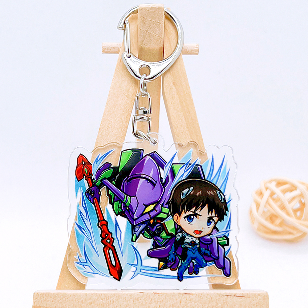 neon-genesis-evangelion-พวงกุญแจอะคริลิค-ลายการ์ตูนอนิเมะ-9-แบบ