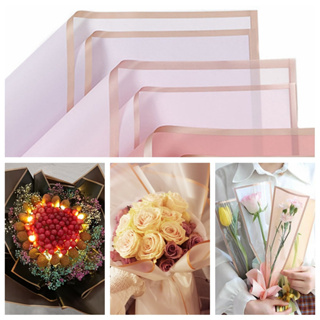 กระดาษห่อช่อดอกไม้ กันน้ํา เนื้อแมตต์ สําหรับตกแต่งสมุดภาพ งานแต่งงาน DIY จํานวน 5 ชิ้น
