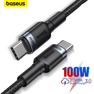 Baseus สายเคเบิล 100 W Usb C เป็น Type C Pd ชาร์จเร็ว Usb - C Type - C สําหรับ Xiaomi Mi 10 Pro Samsung S20 Macbook Pro