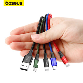 Baseus สายเคเบิ้ล 3 In 1 Micro Usb Type C สำหรับ ซัมซุงหัวเว่ย Iphone