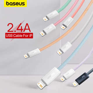 Baseus สายชาร์จ USB 2.4A 2.4A ชาร์จเร็ว สําหรับ iPhone 14 pro max 13 pro max