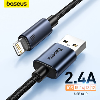 Baseus สายเคเบิล USB สําหรับ i 14 13 12 Pro Max 8 ชาร์จเร็ว สําหรับ iPhone สายเคเบิล USB ซิงค์ข้อมูล สายชาร์จโทรศัพท์ สายไฟ