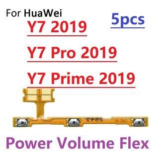สวิตช์เปิด / ปิด ปรับระดับเสียง สายเคเบิลอ่อน เปลี่ยน สําหรับ Huawei Y7 Pro Prime 2019