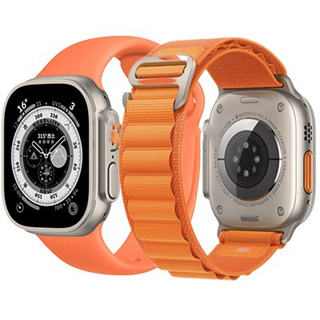สายนาฬิกาข้อมือ สีส้ม สําหรับ Apple Watch Series Ultra 8 7 6 SE 5 4 3 2 1 iWatch ขนาด 49 มม. 45 มม. 41 มม. 44 มม. 40 มม. 42 มม. 38 มม.