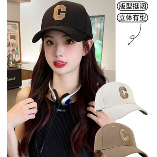 หมวกเบสบอล ปักลายตัวอักษร C แฟชั่นสไตล์เกาหลี