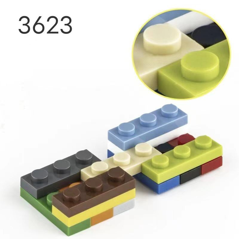บล็อกตัวต่อเลโก้-1x3-3623-ขนาดเล็ก-ของเล่นเสริมการเรียนรู้เด็ก