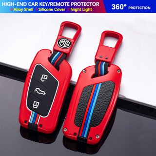 เคสกุญแจรีโมทรถยนต์ โลหะผสมสังกะสี สีแดง สําหรับ MG MG4 MG VS MG HS MG ZS MG 5 MG EXTENDER DC MG ZS EV MG EP MG EXTENDER GC