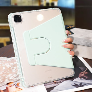 เคสอะคริลิคแข็ง หมุนได้ 360 องศา สําหรับ IPad 2022 IPad 10th gen 8th gen 10.2 9th 7th Pro 11 Pro10.5 Air 4 5 10.9 6th 9.7 Air321 Mini6