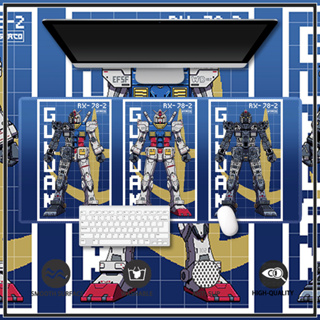 Gundam RX-78-2 แผ่นรองเมาส์เกมมิ่ง ขอบยาง เย็บขอบ ขนาดใหญ่ สําหรับคอมพิวเตอร์ตั้งโต๊ะ